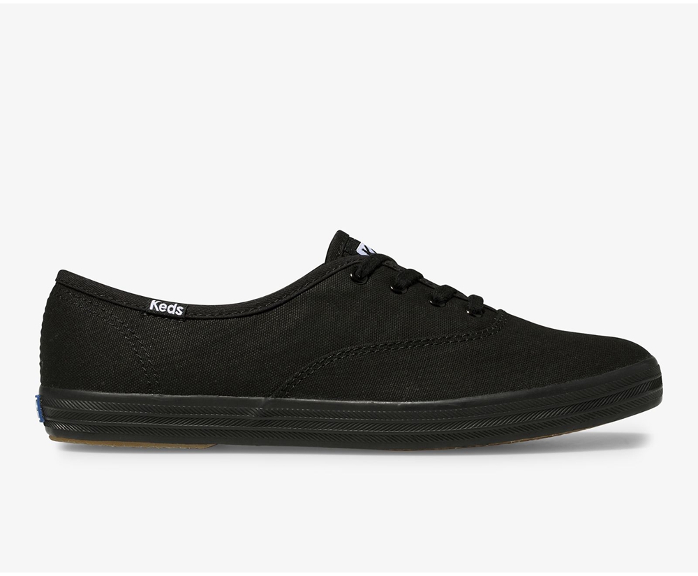 Womens Keds Sneakers - Champion Originals - Black - 8139-ERAWY